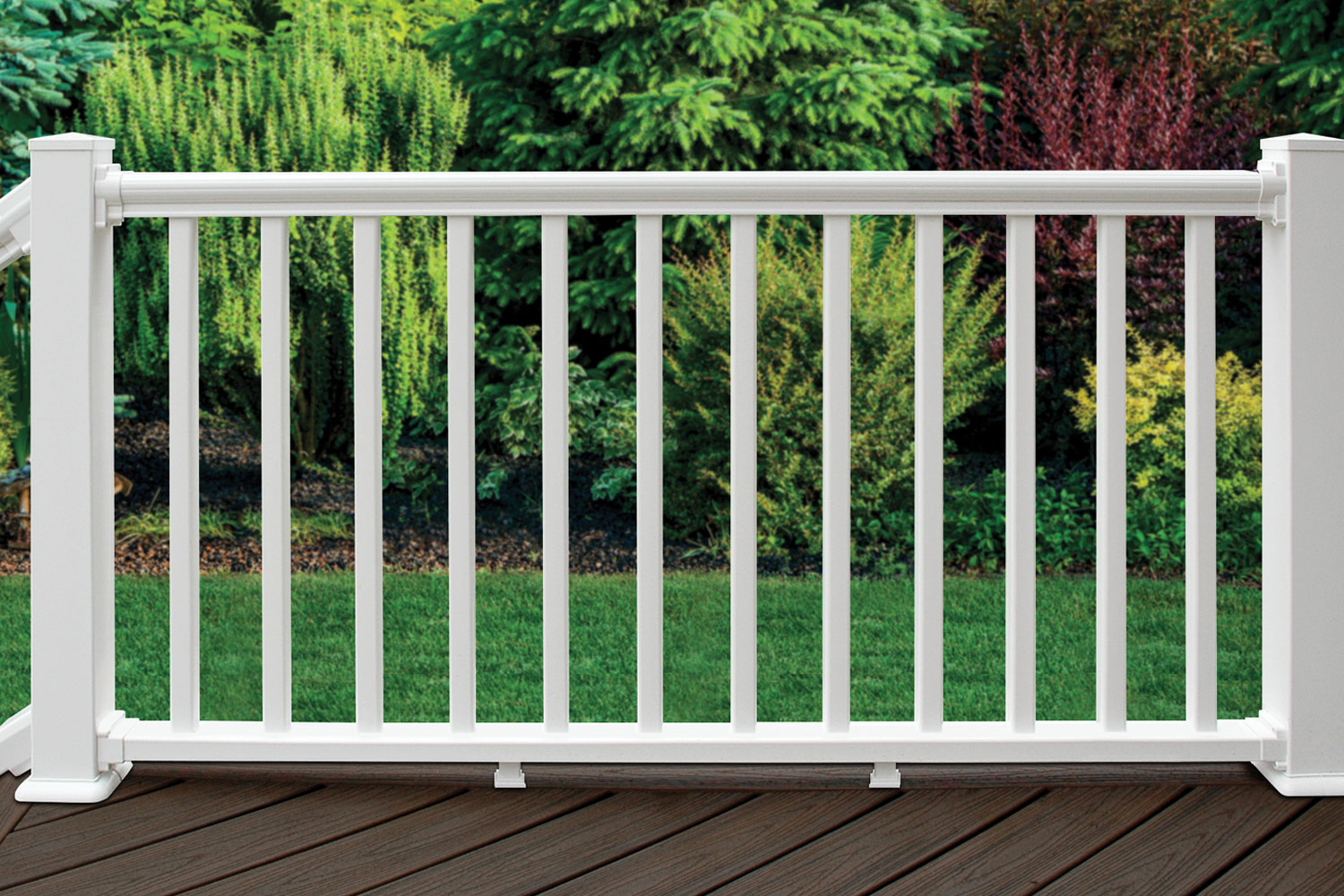 Sixth Avenue Building Products Premium Straight Rail - White