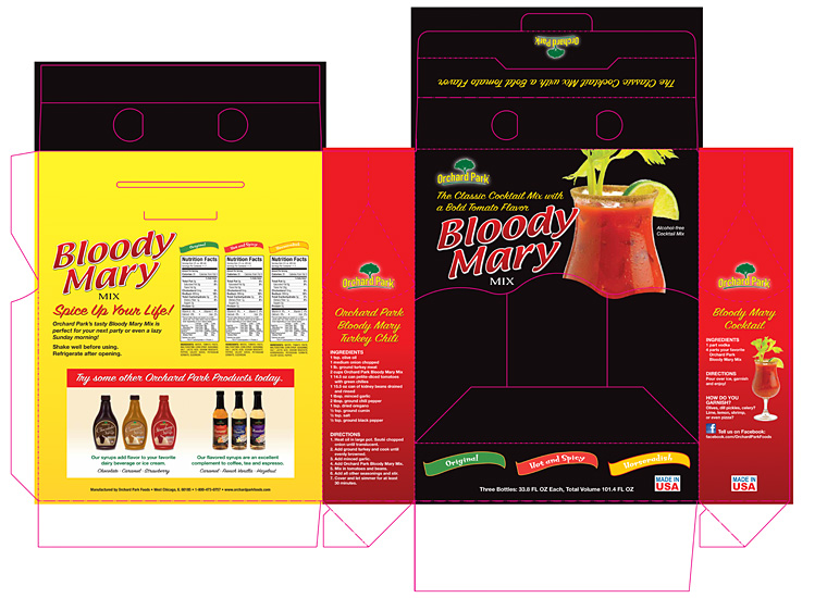 Gary Cole Design - Bloody Mary Mix Packaging